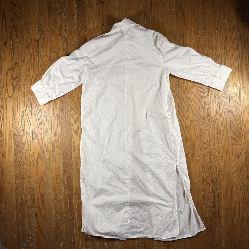 H&M Dress Womens Small White Shirt Dress Button Casual Workwear Minimalist - Picture 6 of 8